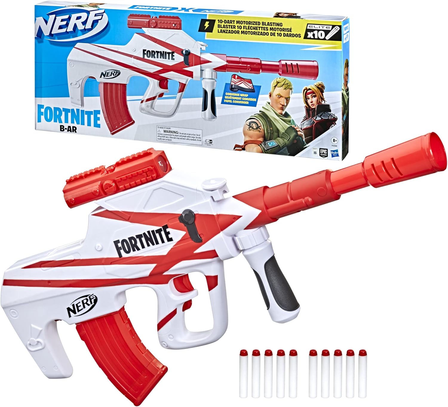 Nerf - Brandclub - Nerf Fortnite B-AR Motorized Dart Blaster